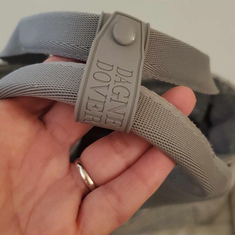 Dagne Dover Gray Diaper Tote with Adjustable Crossbody Strap - Picture 7 of 7